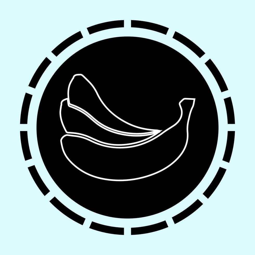 banana fruit icon vectors illustration