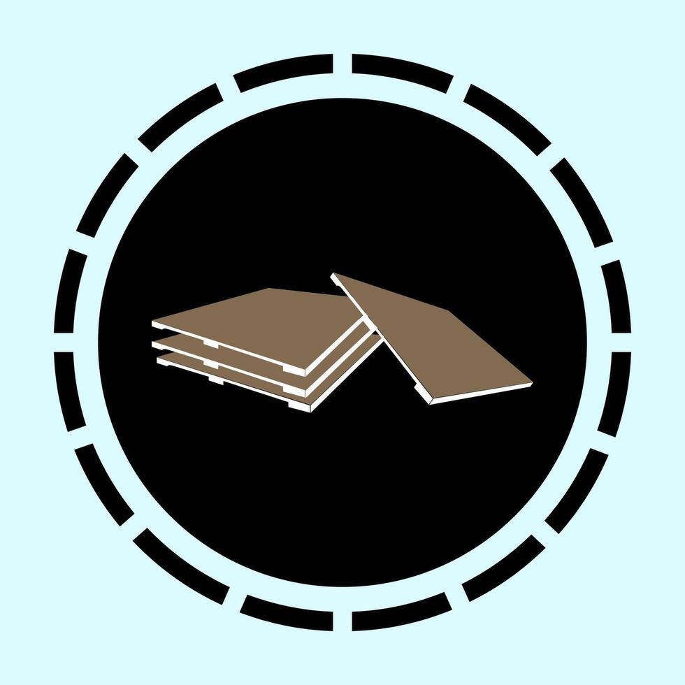simple wooden pallet icon vector