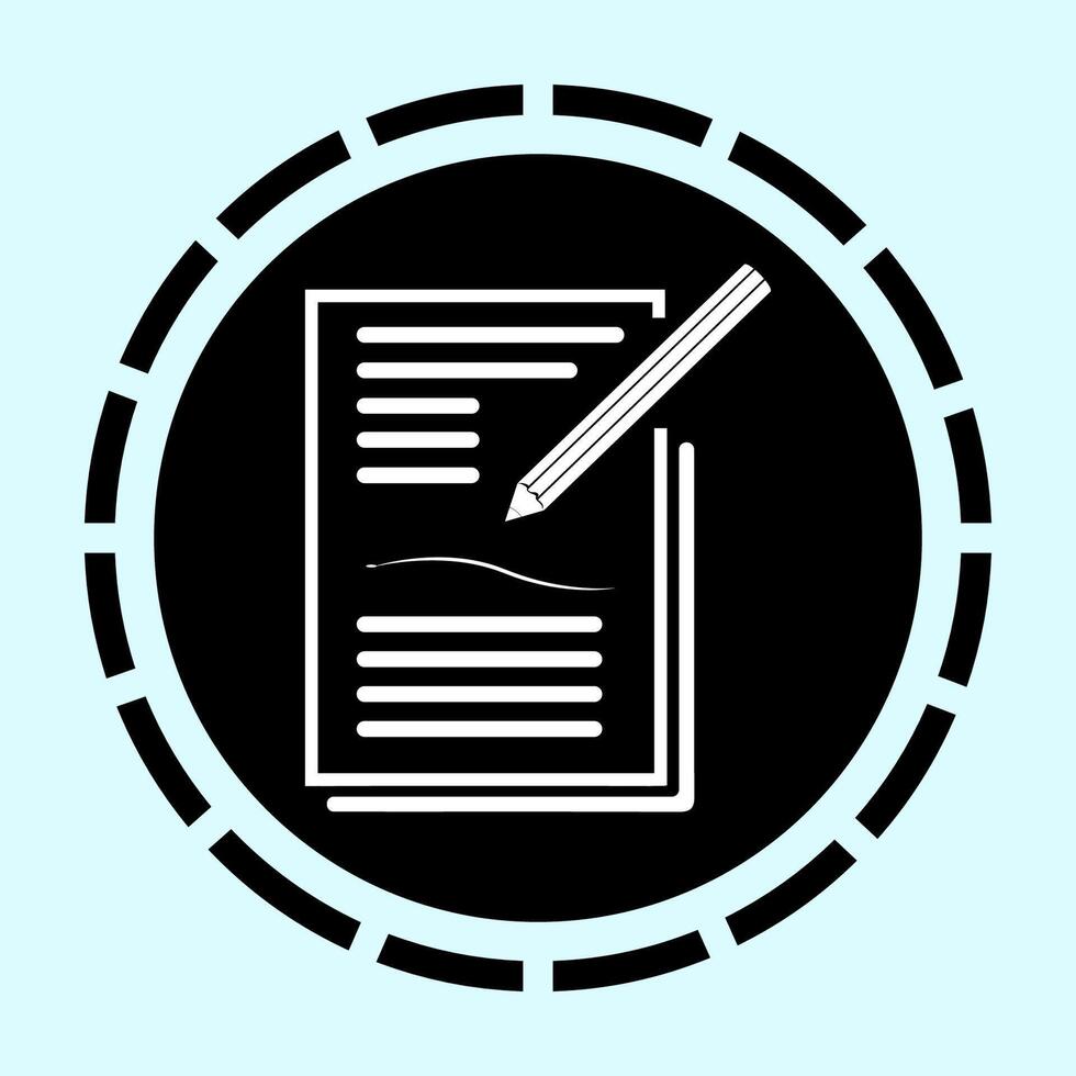 paper icon with three layers of sheets vector
