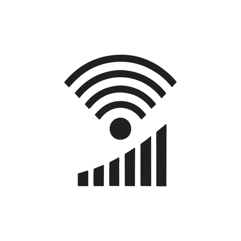 Wifi icon. Free wifi sign isolated icon. wi-fi network logo. flat illustration of wifi icon. vector