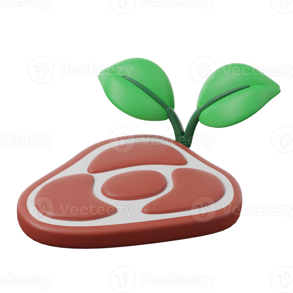 3D Vegetarian Food Meat Vegan png