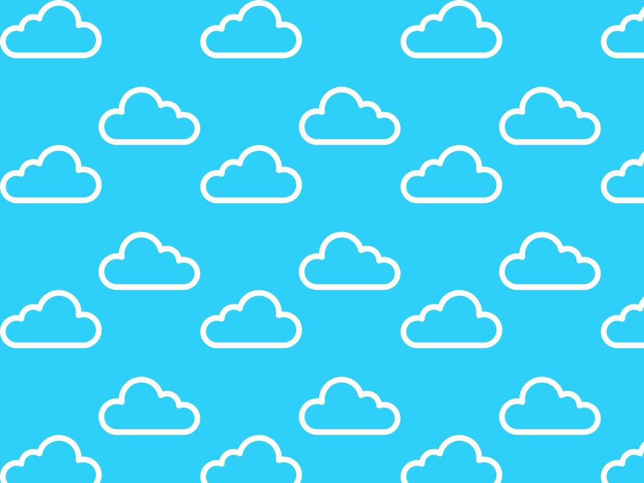 Clouds seamless pattern. illustration vector