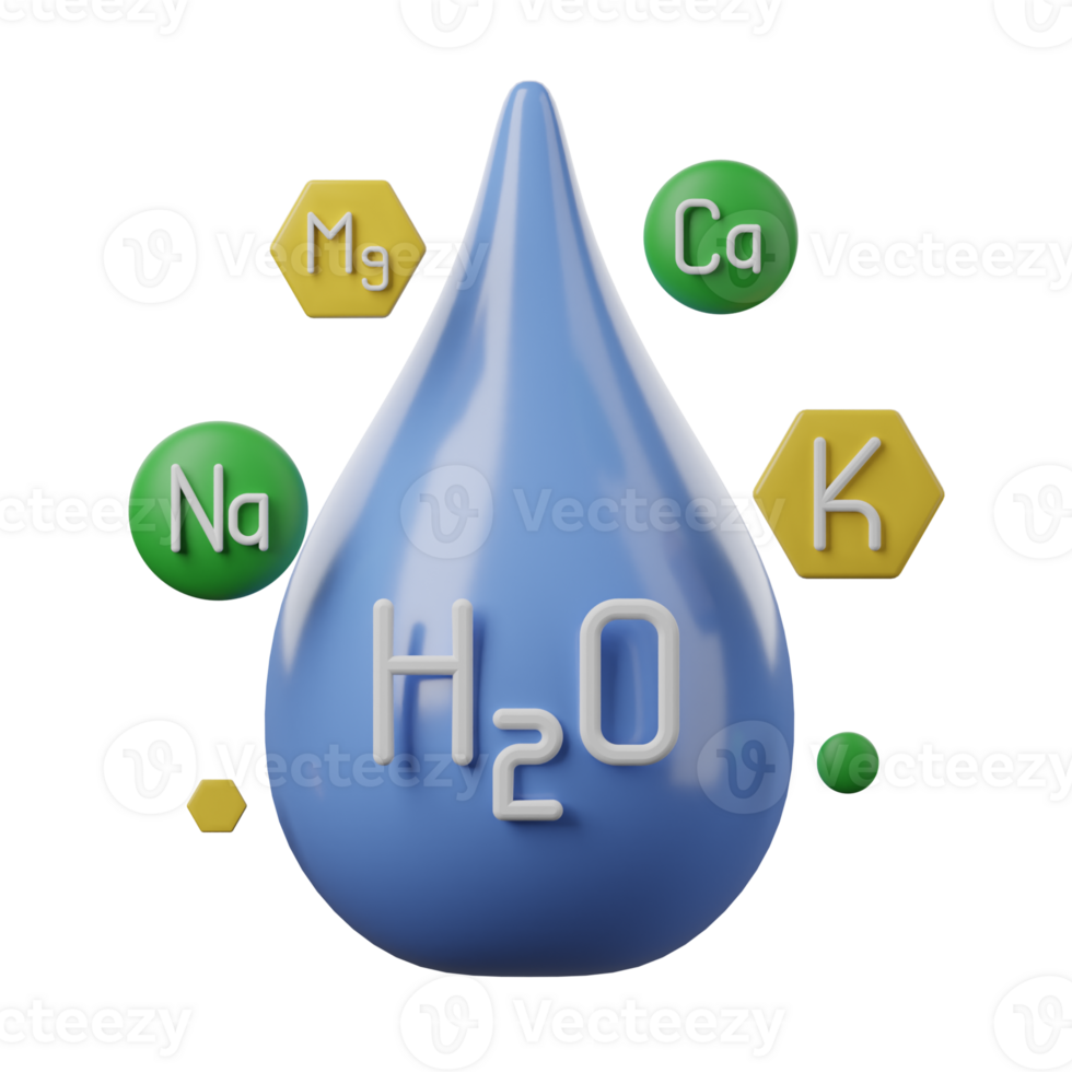 3D Vegetarian Food Minerals png
