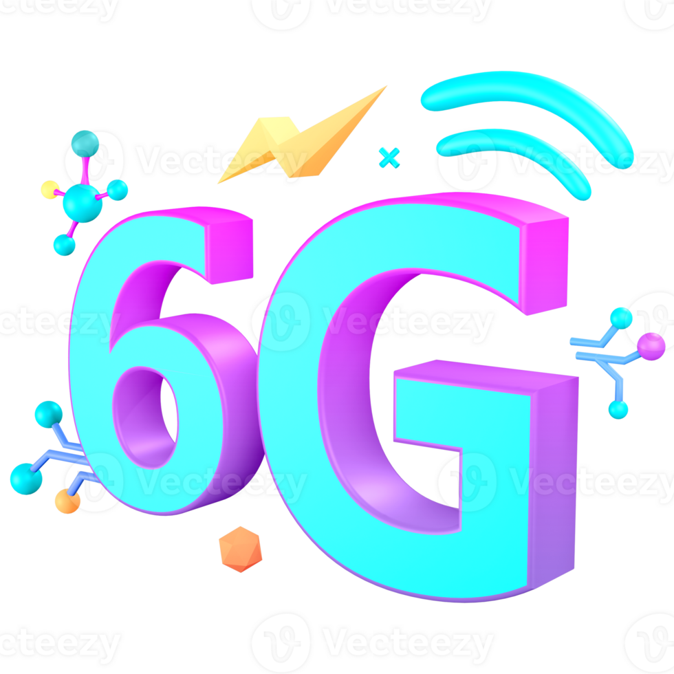 3D 6G Symbol png