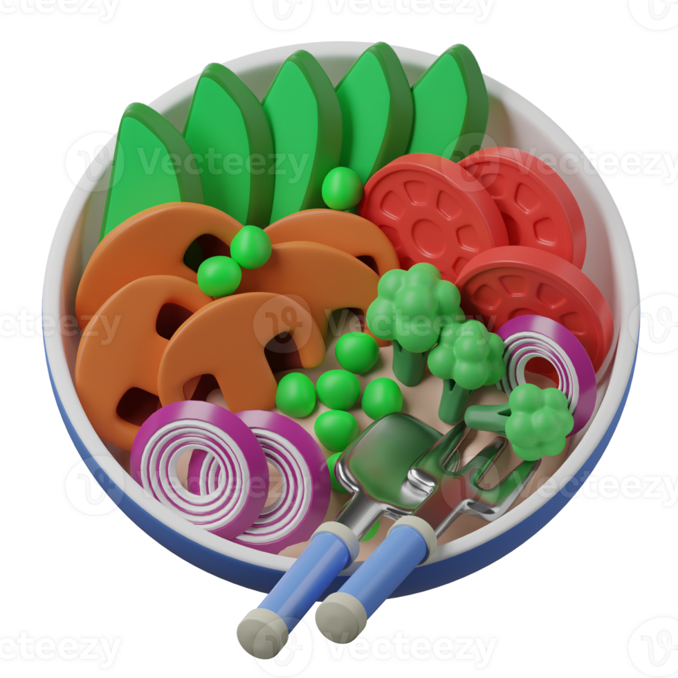 3D Vegetarian Food Vegan Diet png
