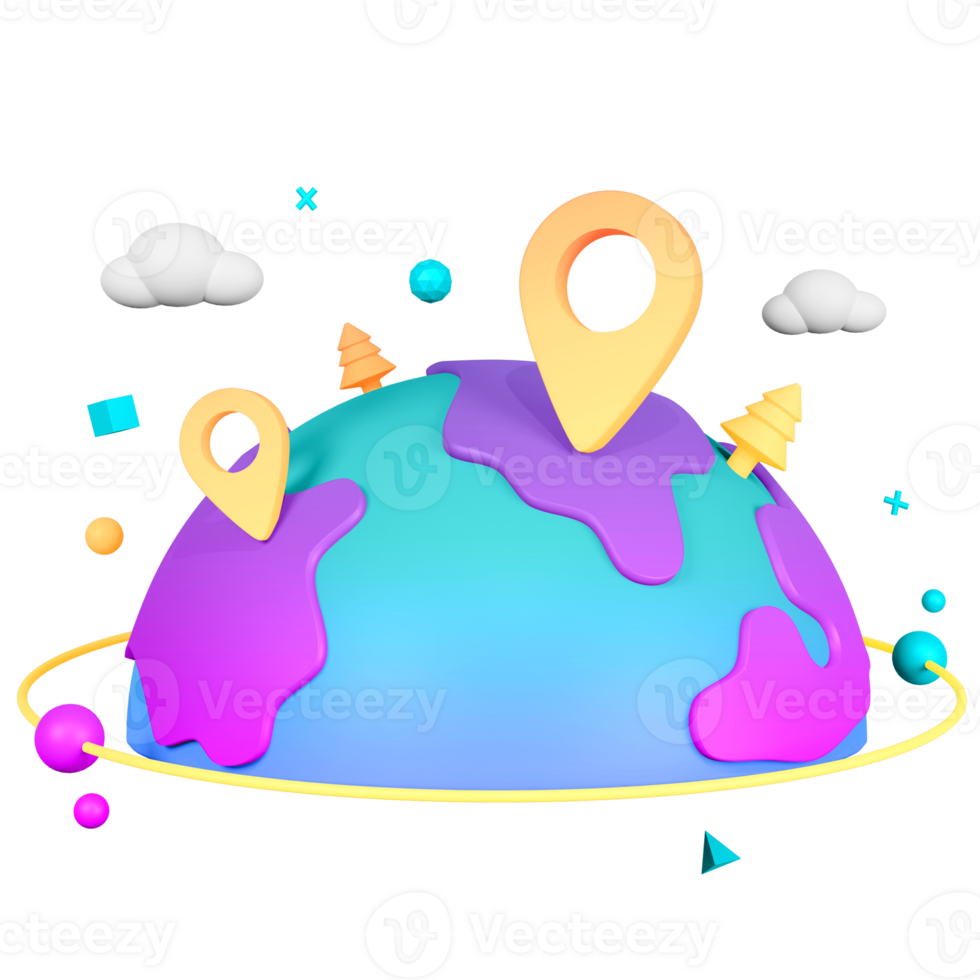 3D Location Metaverse png