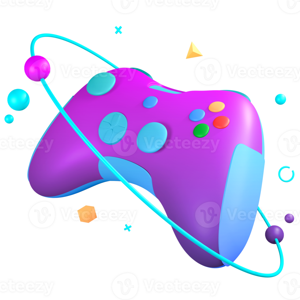 3D Game Controller Metaverse png