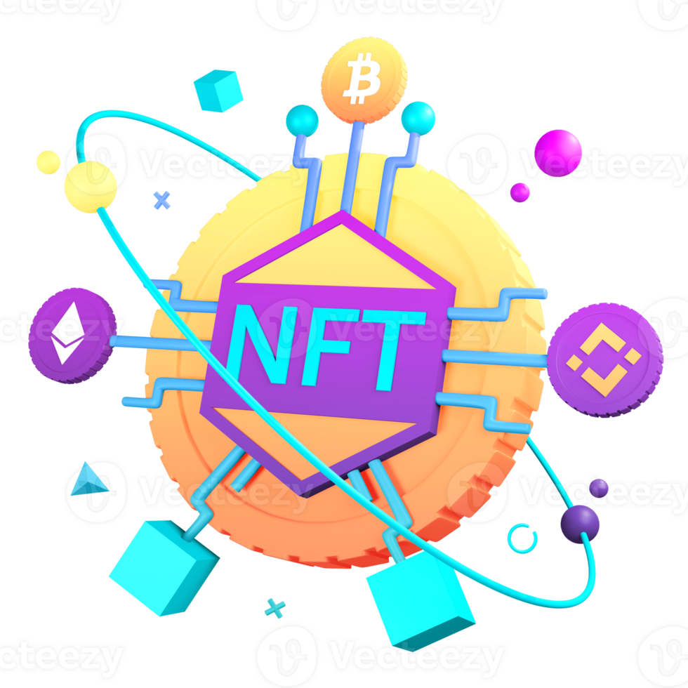 3D NFT Metaverse png
