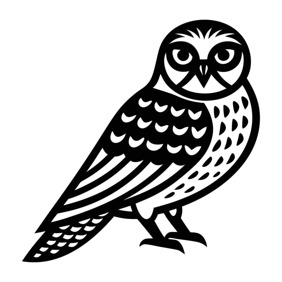 Common nighthawk icon in filled style vector