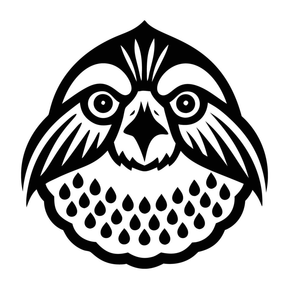An icon of northern bobwhite in solid style vector