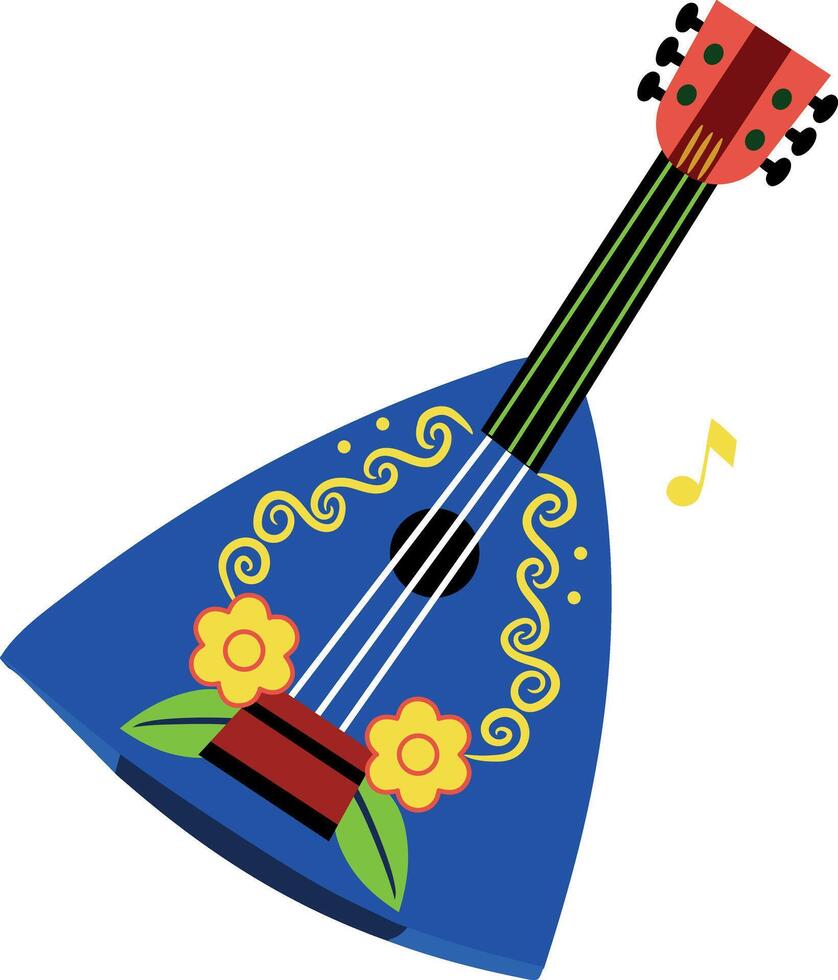 Check out flat illustration of balalaika vector
