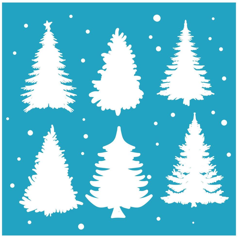 Christmas fir tree With illustration style doodle and line art vector