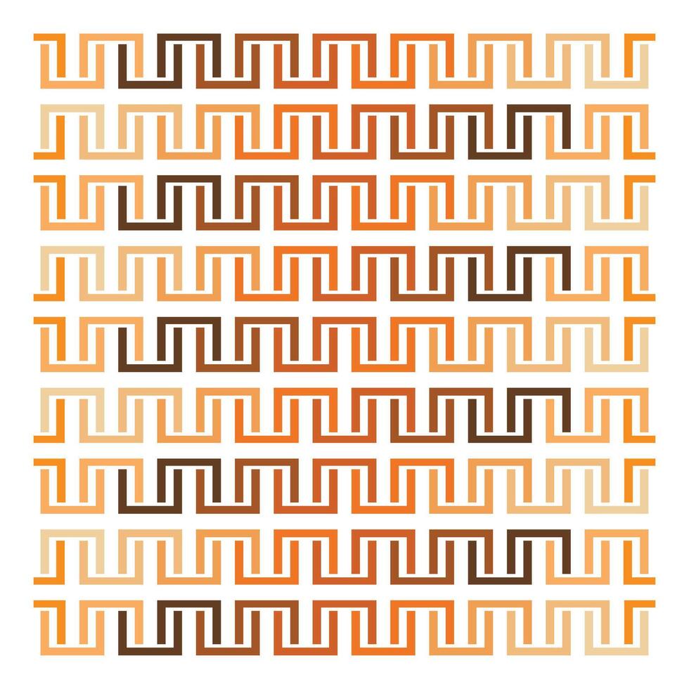 A vibrant geometric design composed of orange and brown shapes, showcasing a harmonious blend of colors. vector