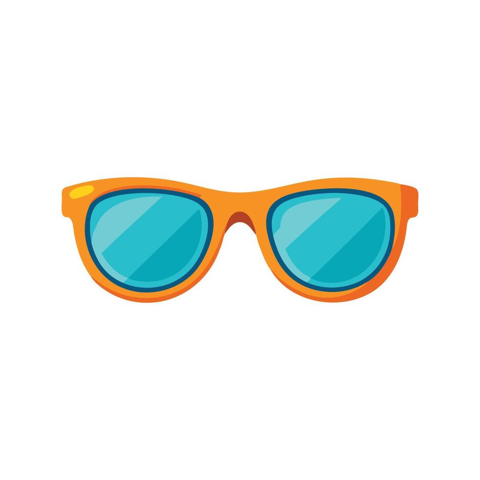 Sunglasses isolated flat illustration on white background vector