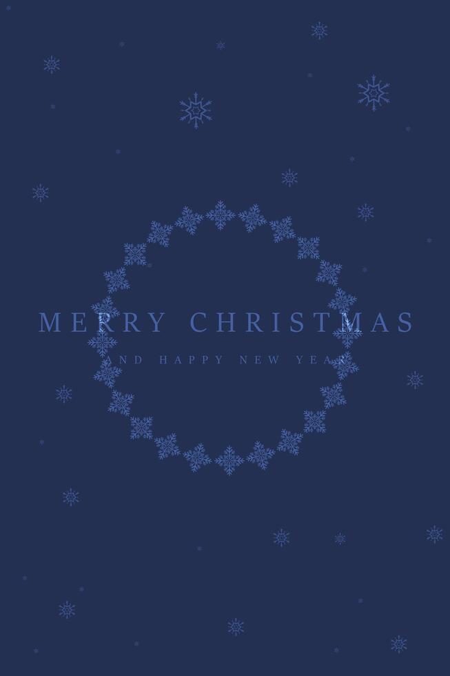 A Merry Christmas and Happy New Year postcard . Luxury invitation with minimalistic Christmas ball design vector