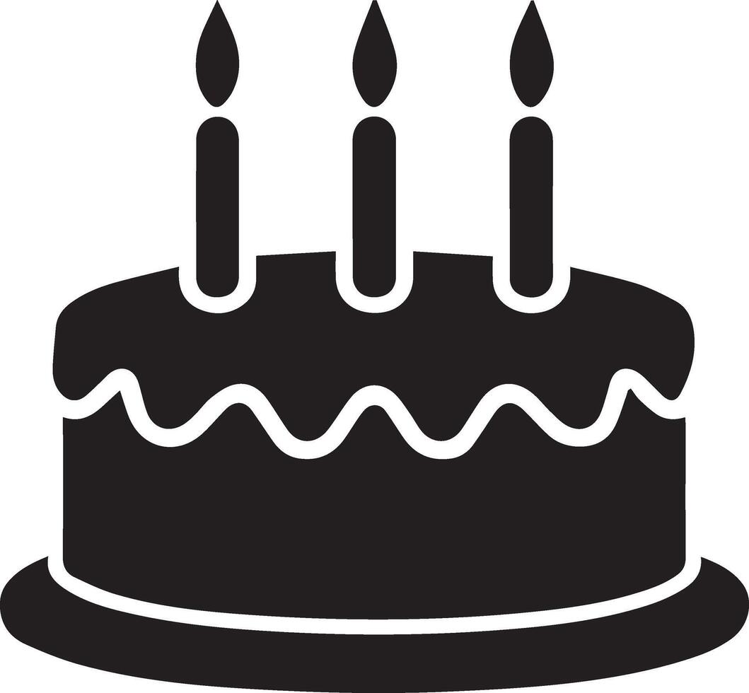Birthday Cake icon symbol vectors illustration isolated on white background,