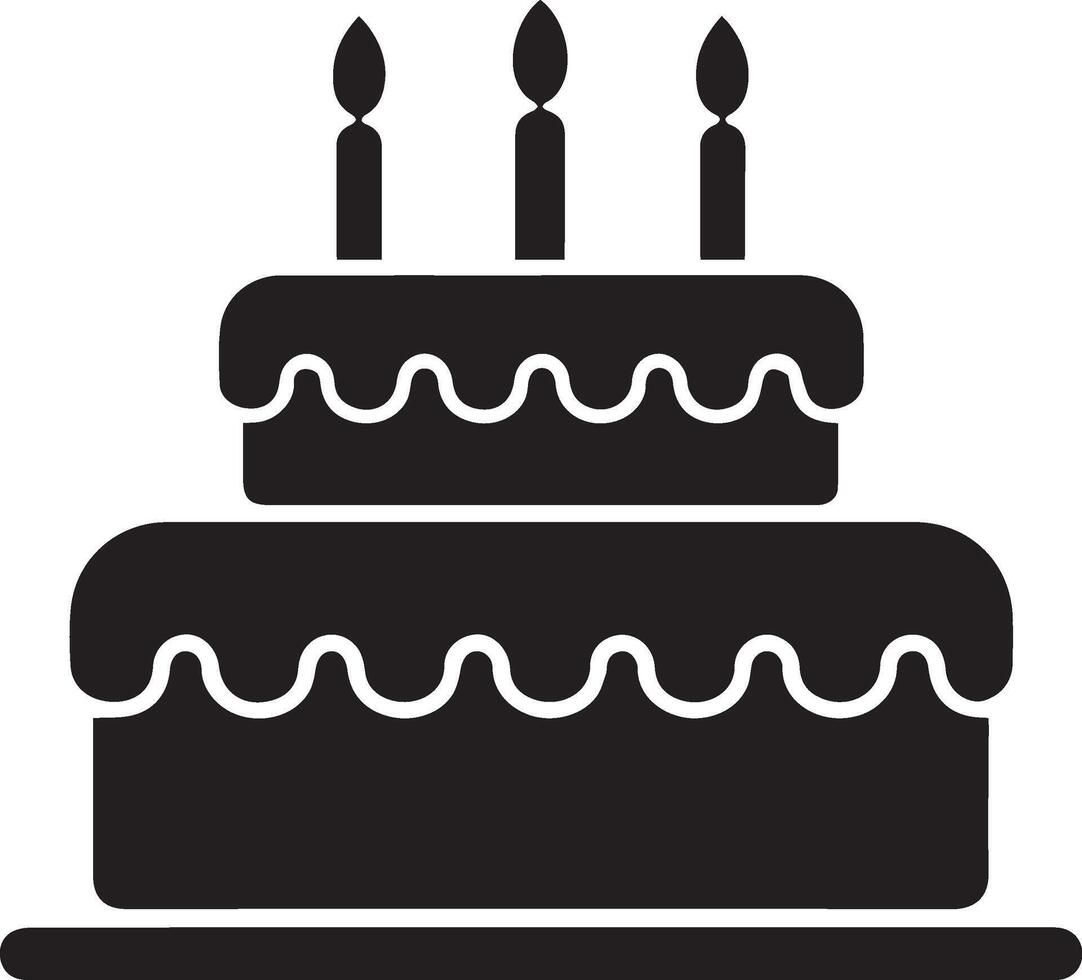 Birthday Cake icon symbol, Cake icon in . Illustration vector