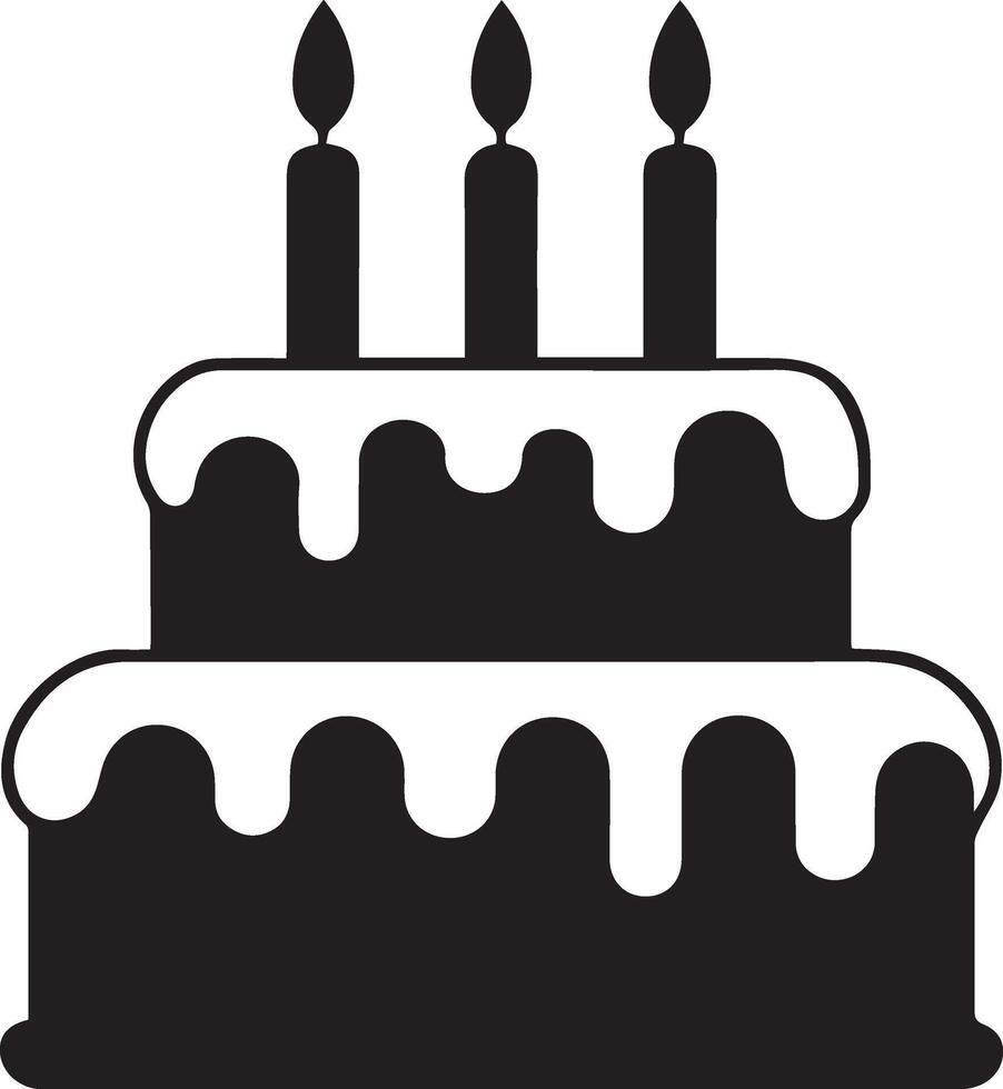 Birthday Cake icon symbol vectors illustration isolated on white background, Cake icon in . Illustration