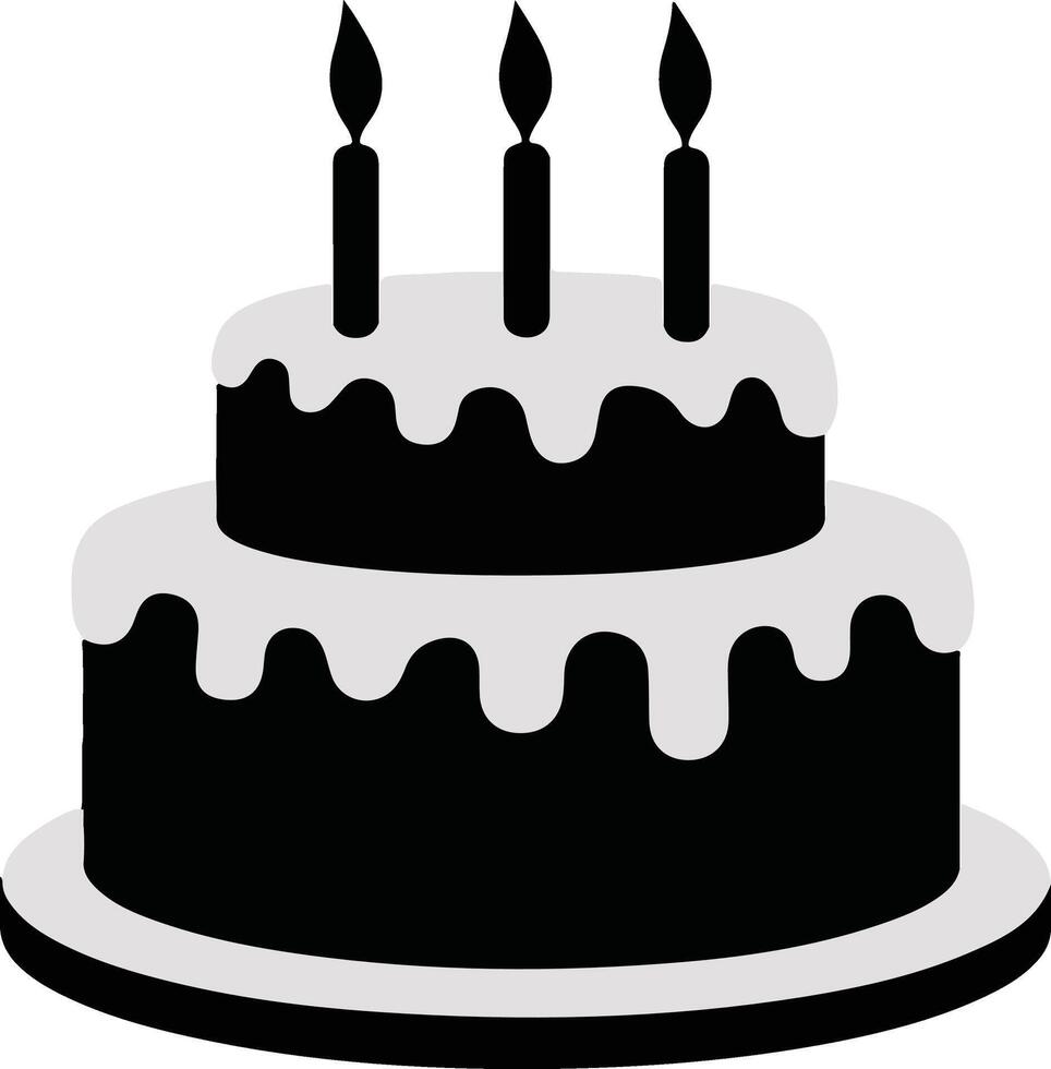 Birthday Cake icon symbol vectors illustration isolated on white background