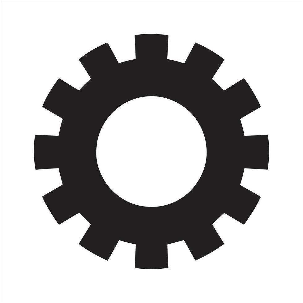 Setting Icon Tools and Utensils Free Illustration Gear Wheel Pictogram Black Silhouette vector