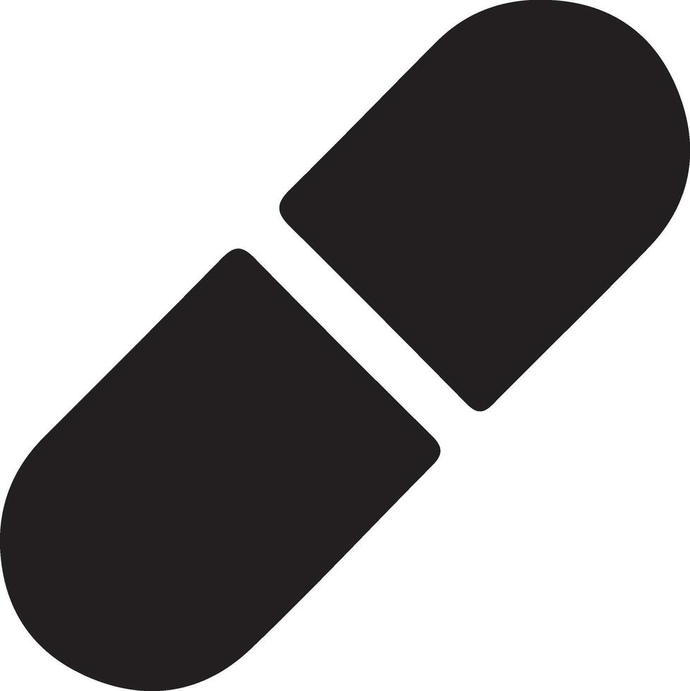 Capsule or pill icon illustration. Capsule, Pill, Medicine, Pharmacy, Healthcare, Icon, Graphic, Symbol, Design, Treatment vector