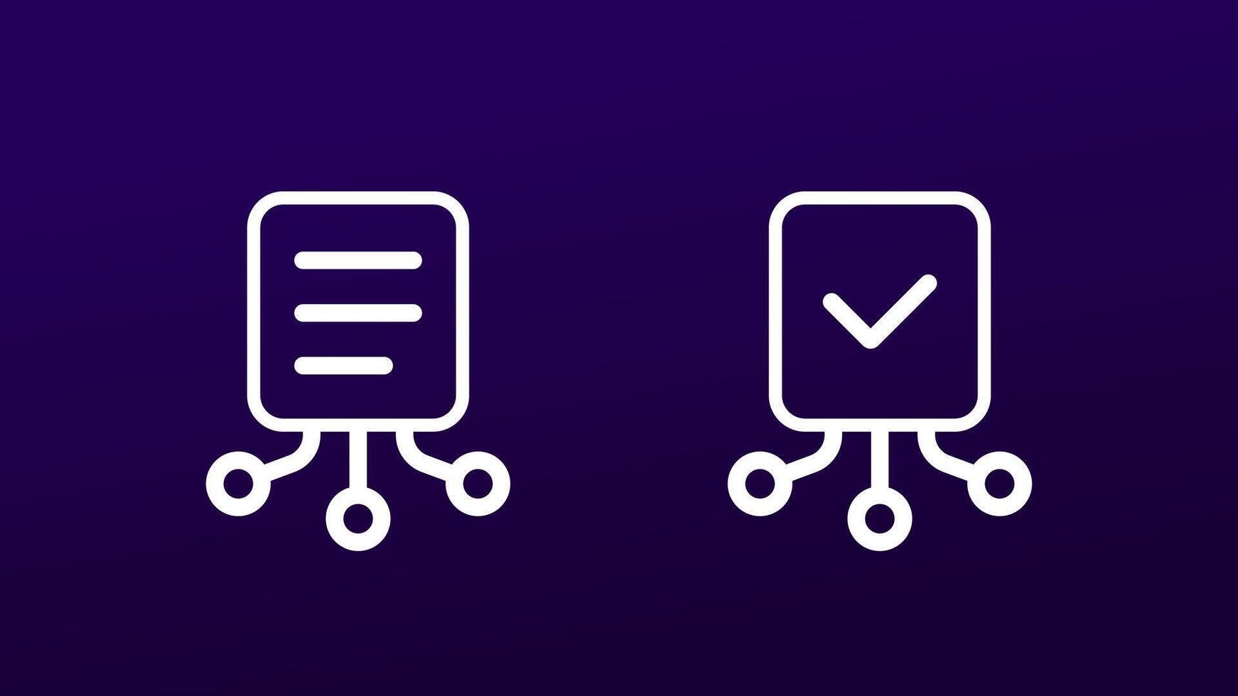 compile or collect data icons vector
