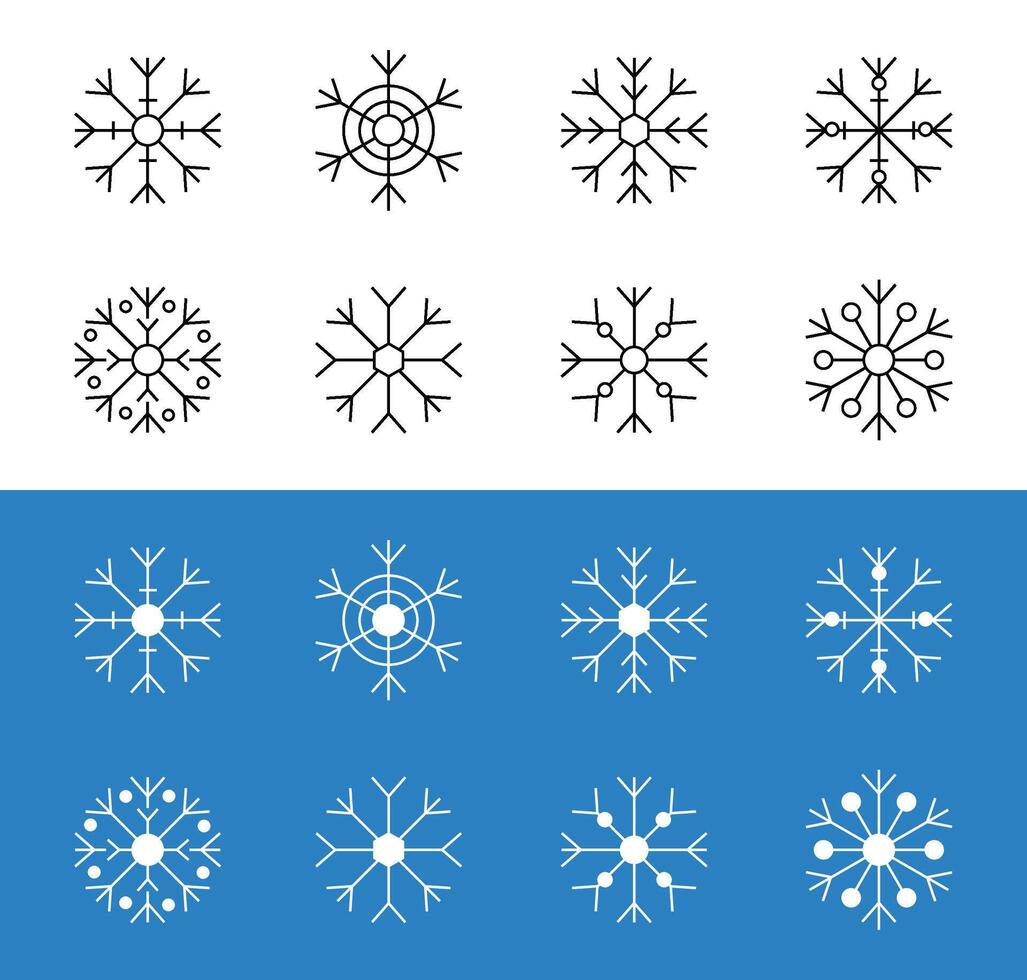 Snow flake in christmas vector