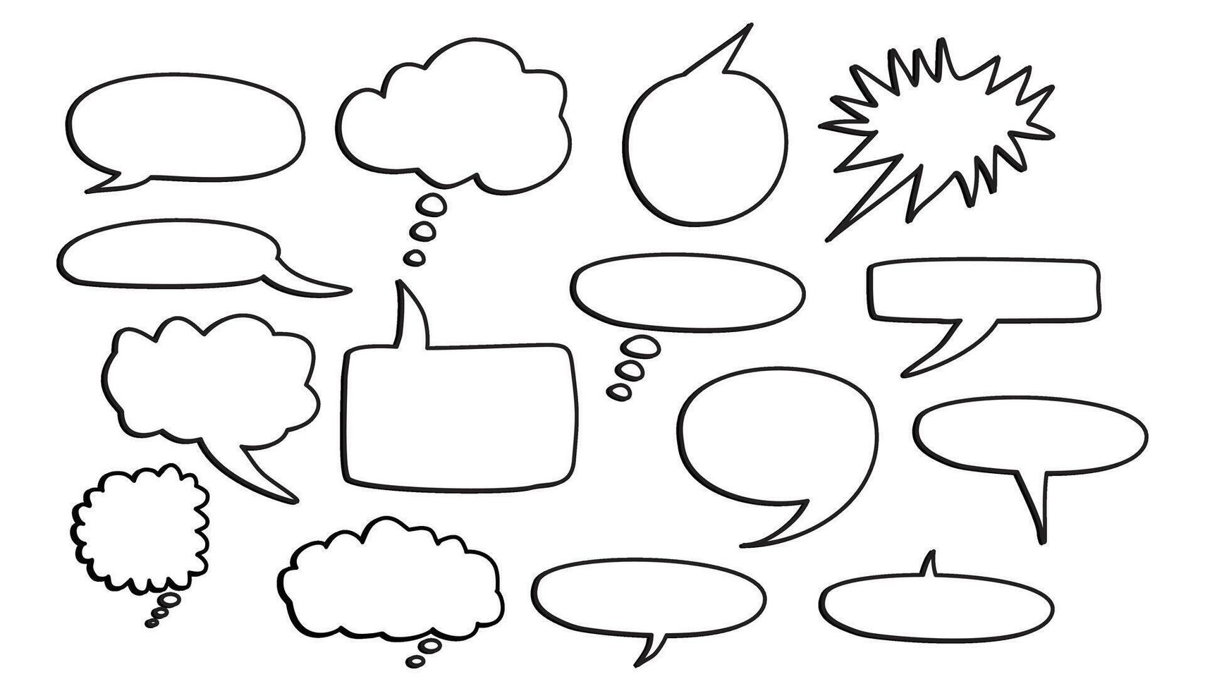 Bubble for text comic vector