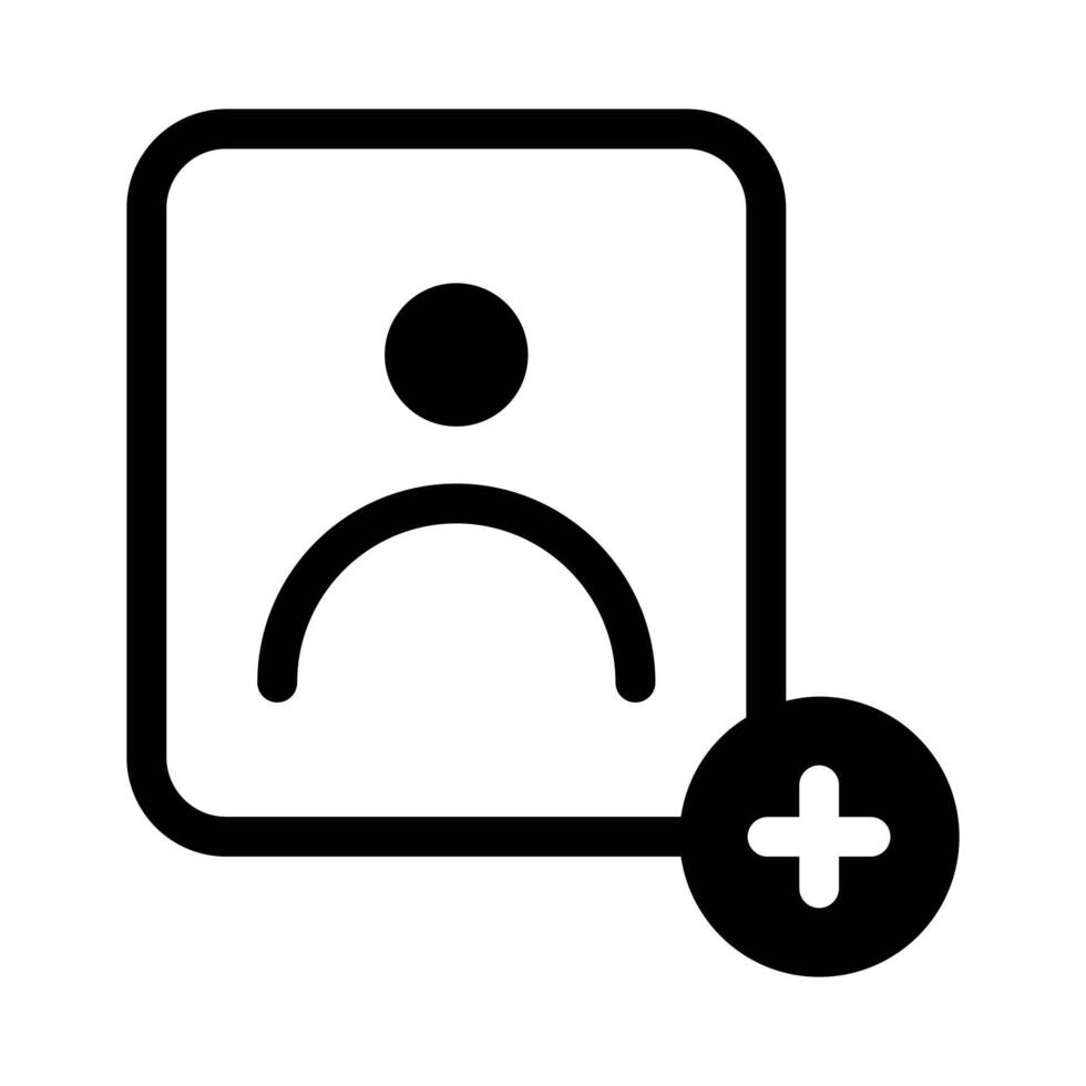 Adding contacts, user add icon design in modern style vector