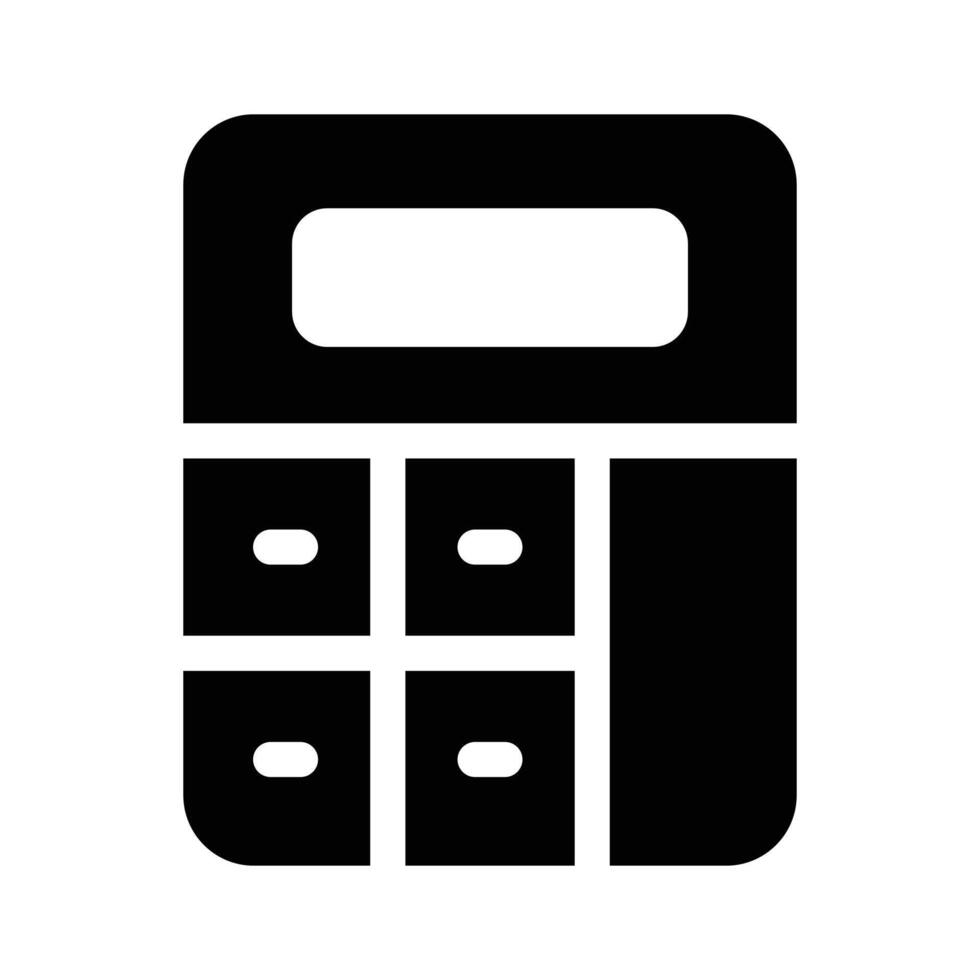 A calculator symbolizing mathematical calculations or finances vector