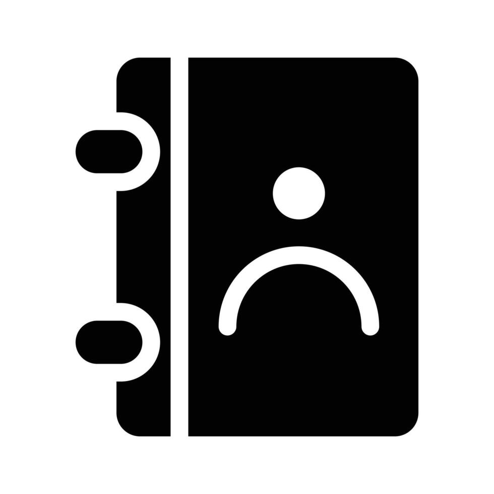 A contact book for managing or saving peoples details vector