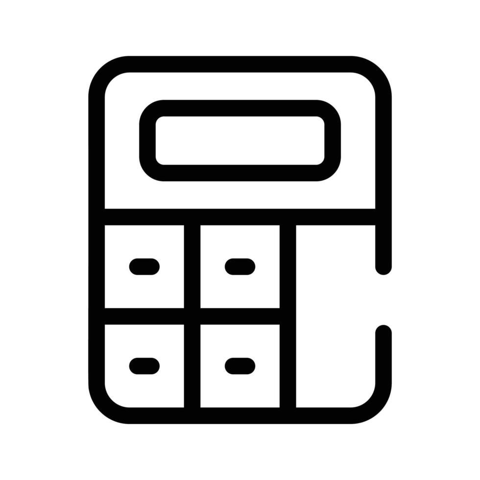 A calculator symbolizing mathematical calculations or finances vector