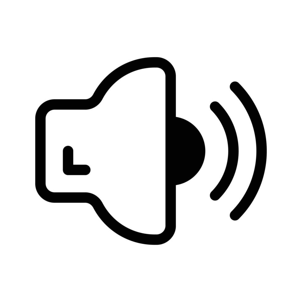 A speaker symbol for sound levels or volume controls vector