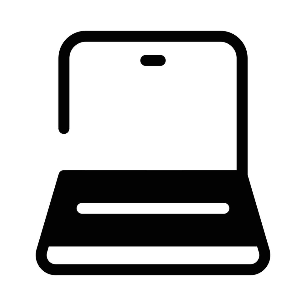 A laptop representing work, computing, or browsing. vector