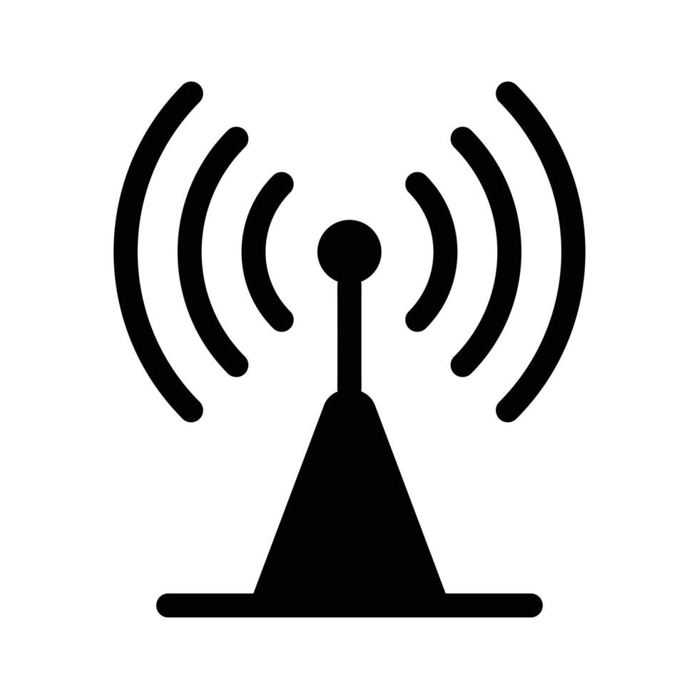 A Wifi symbol representing internet connectivity or signals vector