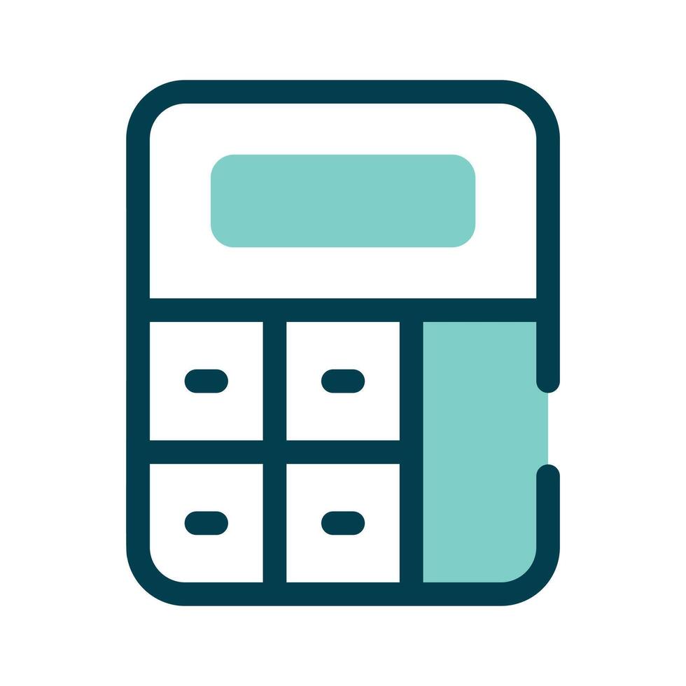 A calculator symbolizing mathematical calculations or finances vector