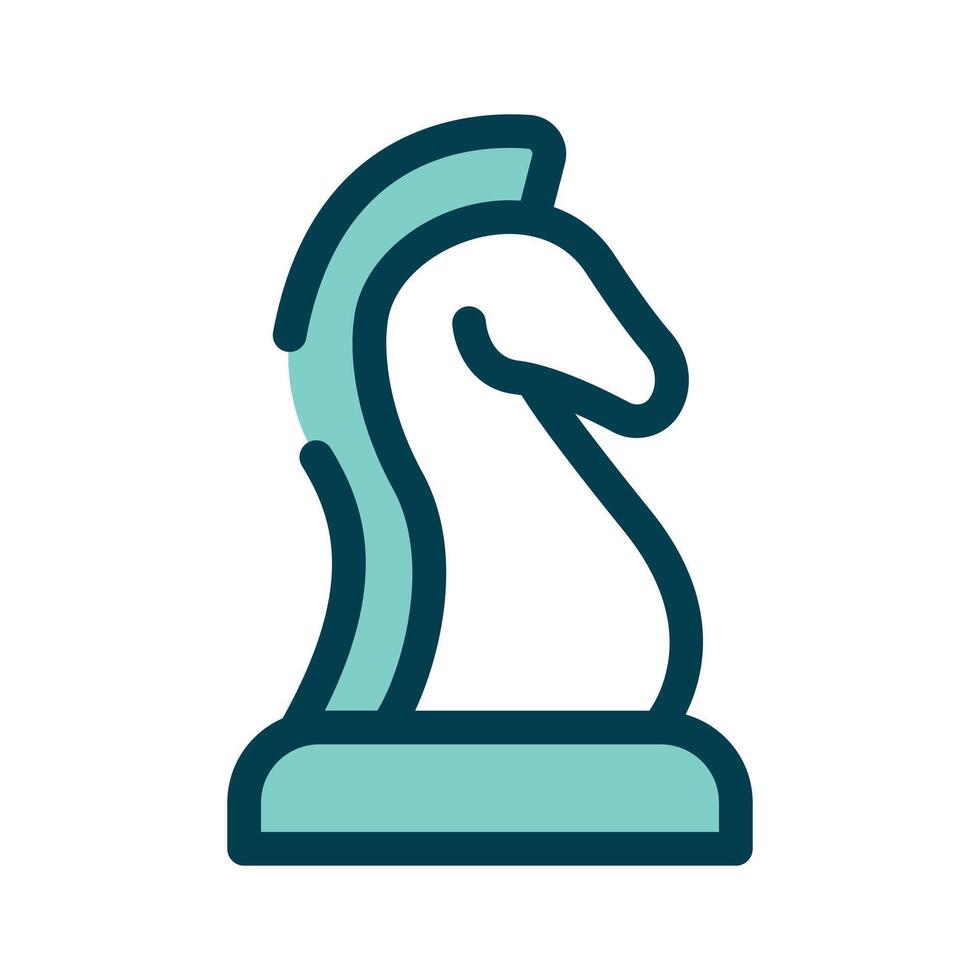 A chess knight symbolizing strategy or games vector