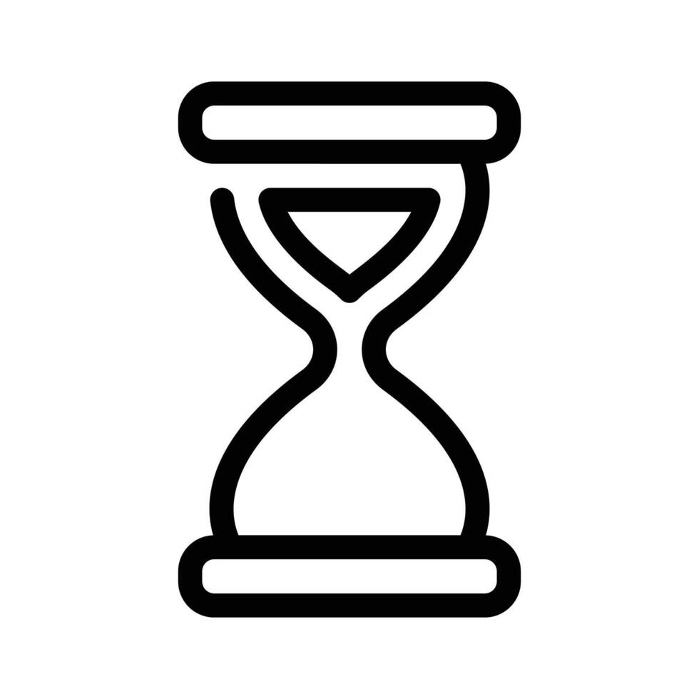 An hourglass symbolizing time or countdown vector