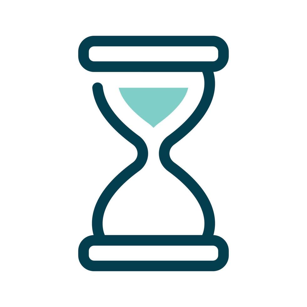 An hourglass symbolizing time or countdown vector