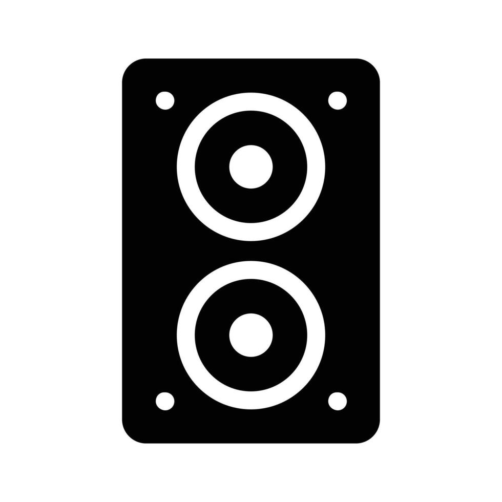 Get this perfectly designed icon of speaker in modern style vector