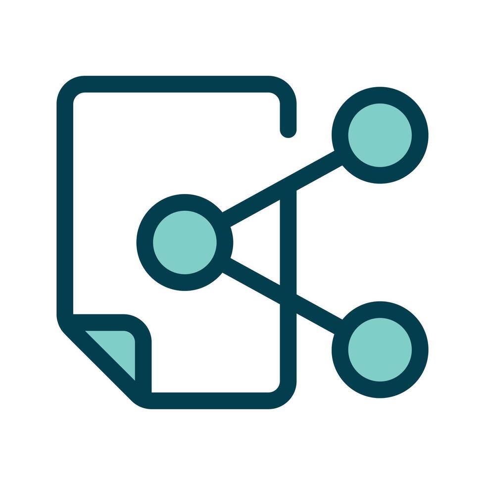 A share symbol representing content sharing or connections vector