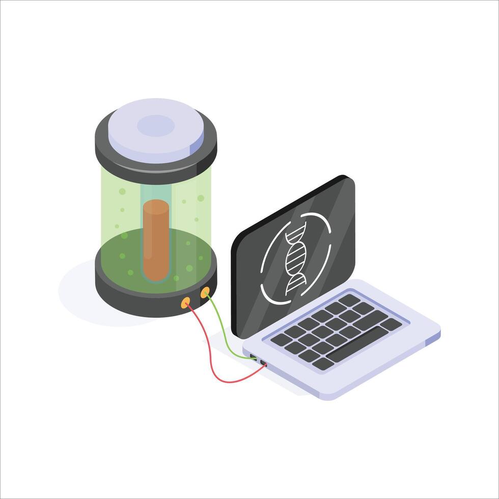 Workstation for advanced DNA research and genetic diagnostics vector