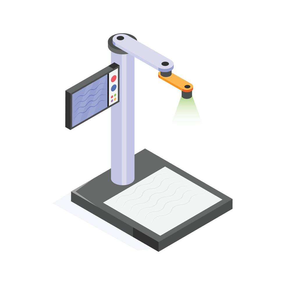 Overhead scanning machine for high-quality digitization of large documents vector