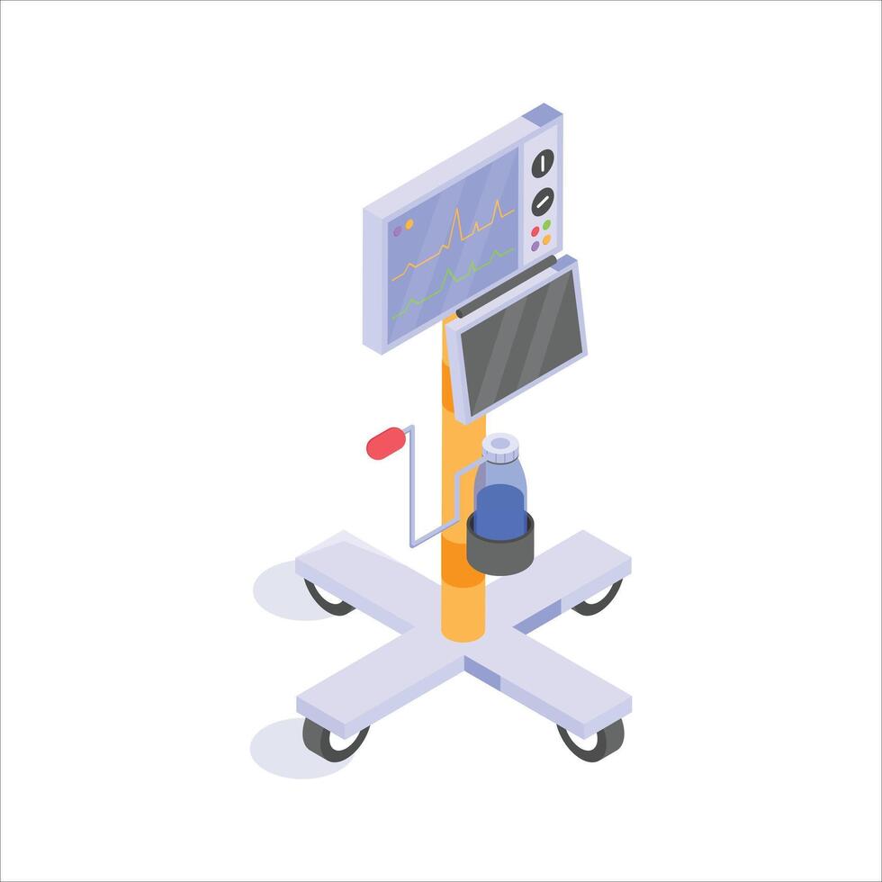 Portable device for real time patient health monitoring and analysis vector