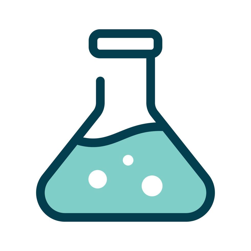 A laboratory flask representing experiments or science vector