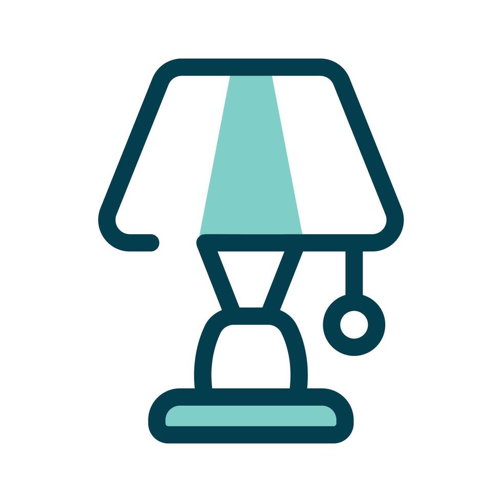 A desk lamp for workspace lighting or decoration vector