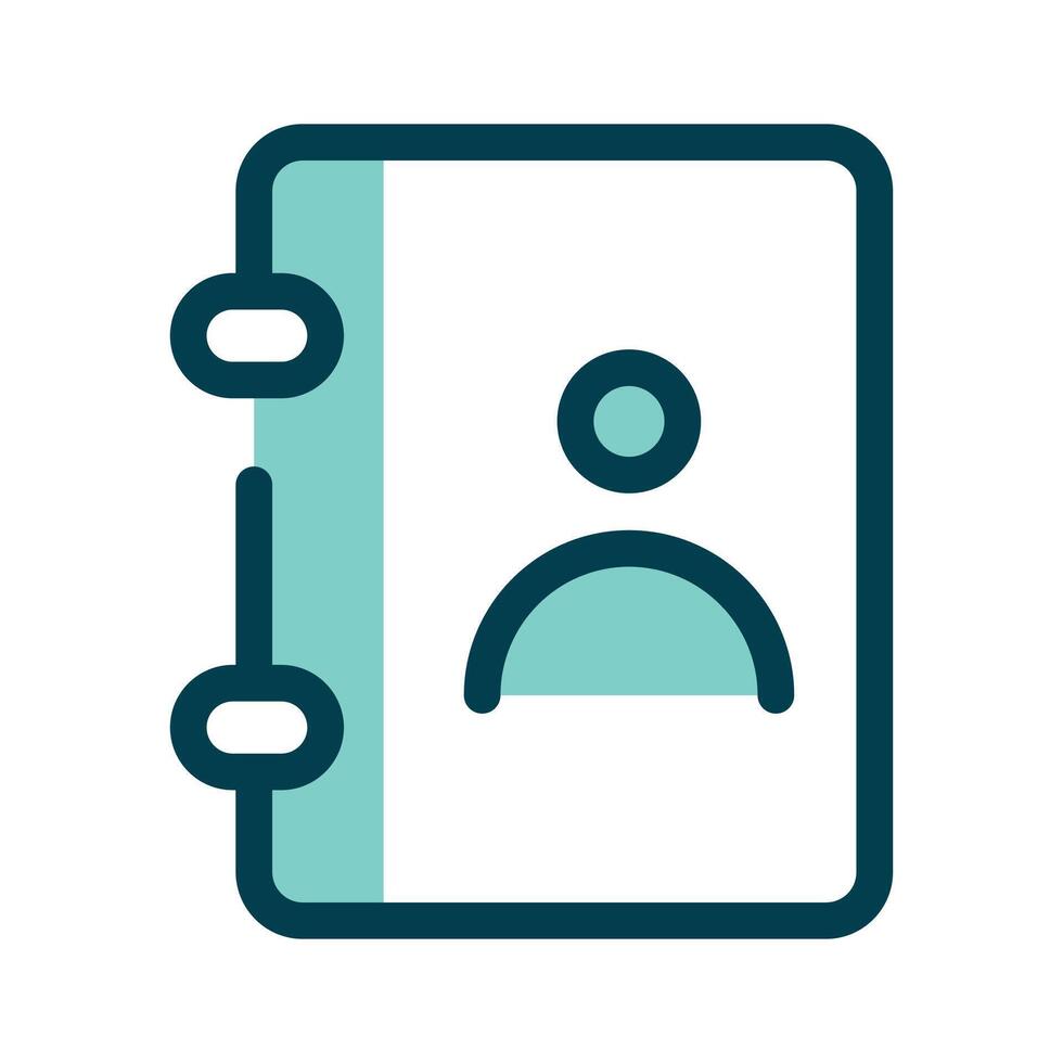 A contact book for managing or saving peoples details vector