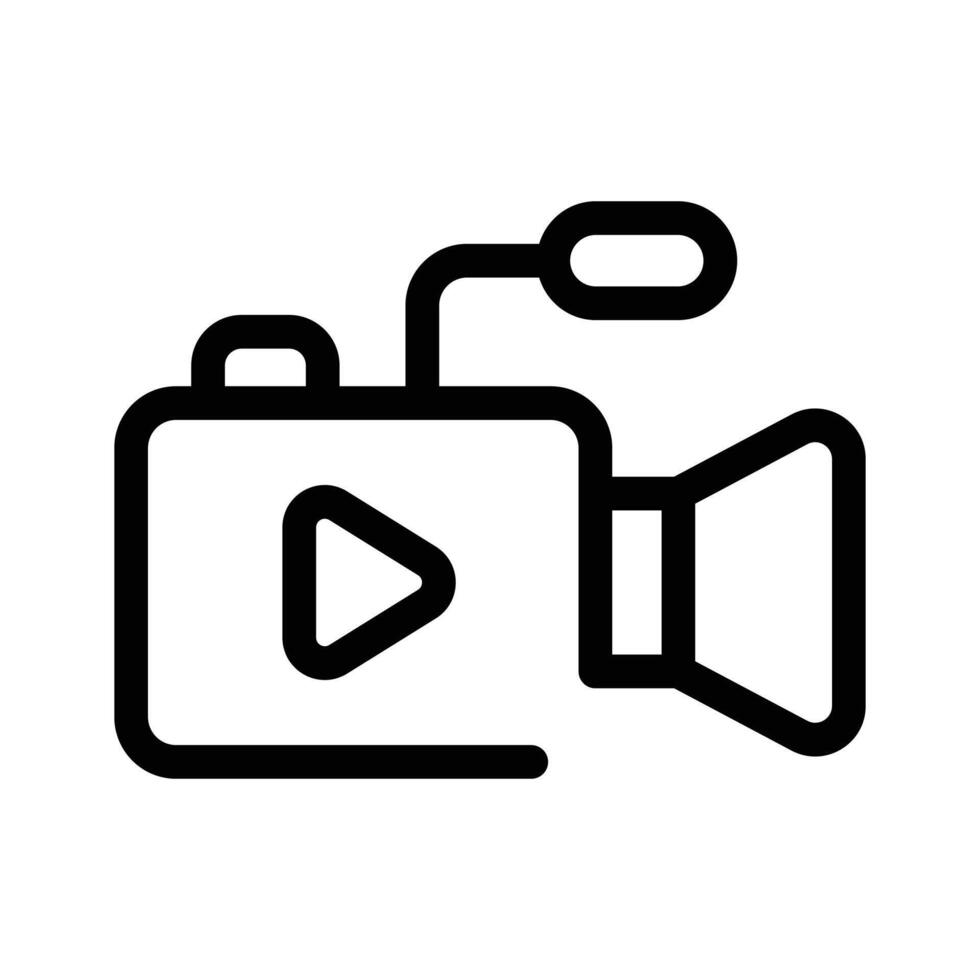 A camera for recording or live streaming vector