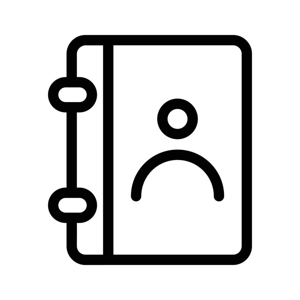 A contact book for managing or saving peoples details vector