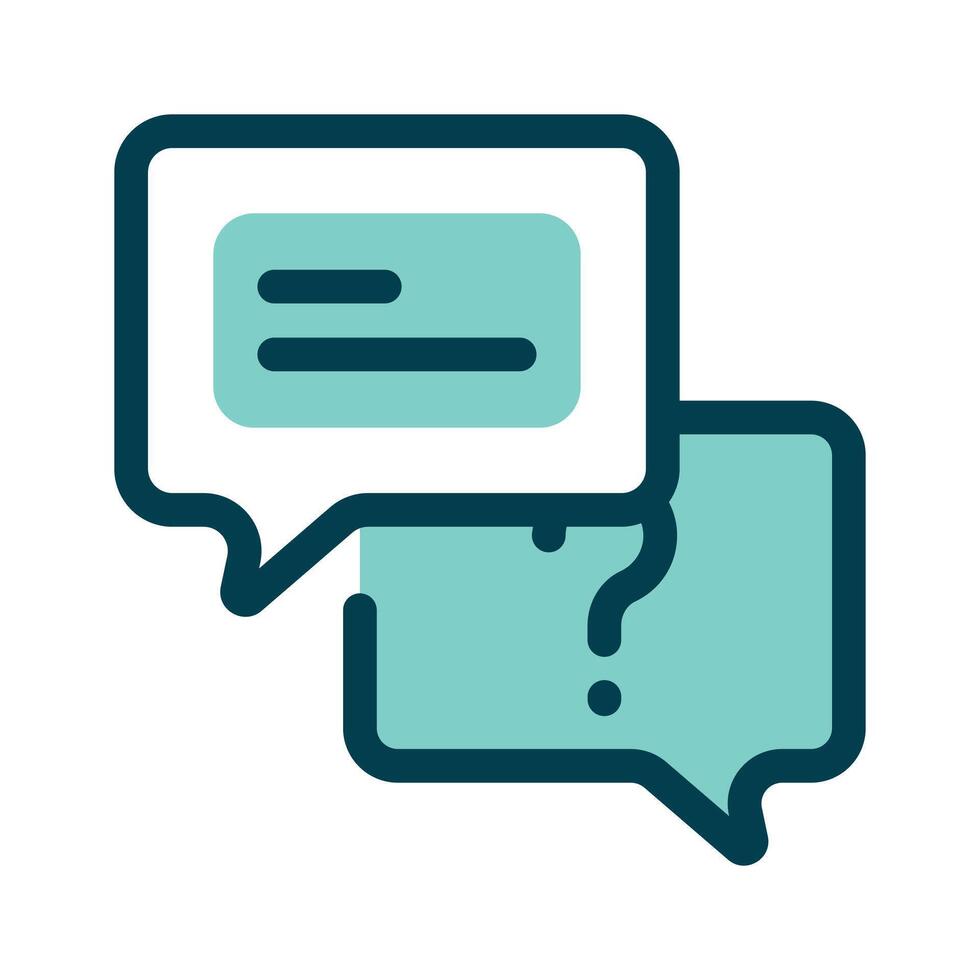 Message, chat communication, trendy icon of speech bubbles vector